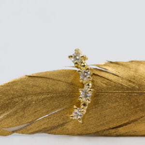 Arete Crawler de Diamantes en Oro 18K