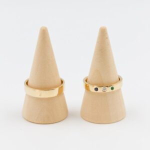 Anillos de Matrimonio para Renovar Votos en oro 18K y Piedras Preciosas